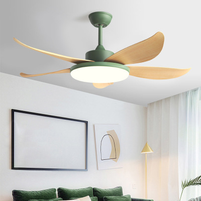 Factory Wholesale 58-Inch Large Wind Nordic Ceiling Fan Lights Fan Lamp Ceiling Dining Room/Living Room Noiseless Electric Fan Chandelier