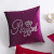 Light Luxury High Precision Velvet Letter Crown Rhinestone Pillow European Luxury Model Room Hotel Villa Sofa Cushion