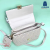 Pouches Women's 2022 New All-Match Spring Textured Small Square Bag Two-Piece Western Style Shoulder Messenger Bag