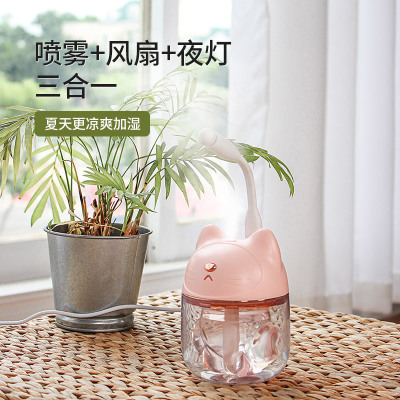 New Creative Three-in-One Cute Cat Claw Humidifier Mini Cute Cat Water Replenishing Instrument Mute Humidifier Wholesale