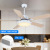 Nordic Xiaomi Tmall Genie Ceiling Fan Lights 42-Inch 52-Inch Restaurant Fan Lamp Smart Wind-Driven Wooden Leaf Fan Lamp