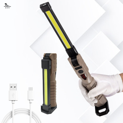 New 180 ° Folding Type-C Rechargeable Work Lamp Double-Sided Reddish Yellow White LED Handheld Work Lights