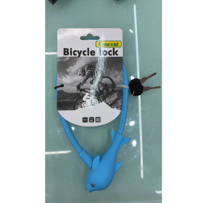 Bicycle Lock Children's Bicycle Lock Cute Dolphin Silicone Lock Kihuu Qianhu Lock