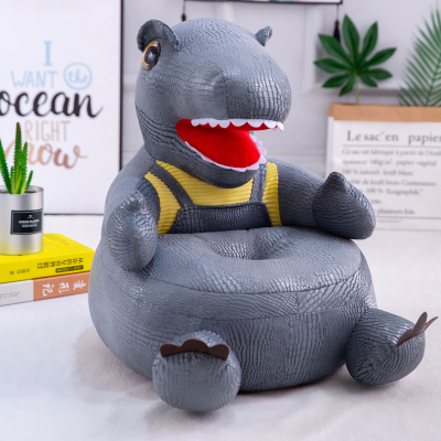 Cartoon Dinosaur Children's Folding Small Sofa Plush Toy Infants Baby Infant Dining Chair Photography Props Gift