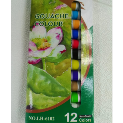 Gouache Pcs Full Set Art Supplies Paintbrush Painting Tools 12 Colors Children's Watercolor Introduction