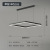 Living Room Chandelier Modern Minimalist and Magnificent Rectangular Internet Celebrity 2022 New Nordic Light Luxury Minimalist Restaurant Lamps