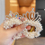 Children's crown headdress Princess headband Korean new pearl hair band Little girl tie hair bun rubber band