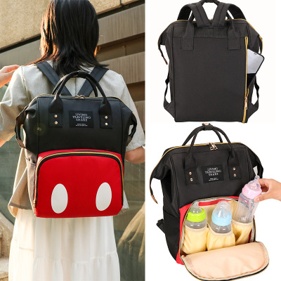 Mummy Bag New Lightweight Tote Baby Diaper Bag Water Repellent Fashion out Mother Bag Japanese Milk Bottle Mummy Backpack