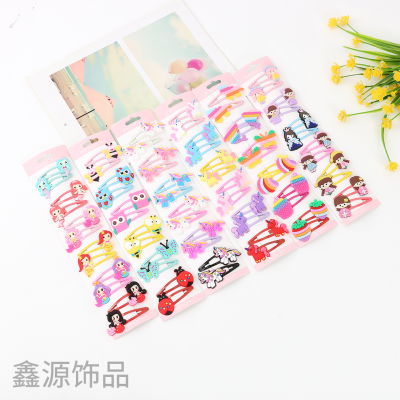 Cartoon Mermaid Unicorn Animal Barrettes Korean BB Clip Cute Headdress Bang Clip Accessories Wholesale