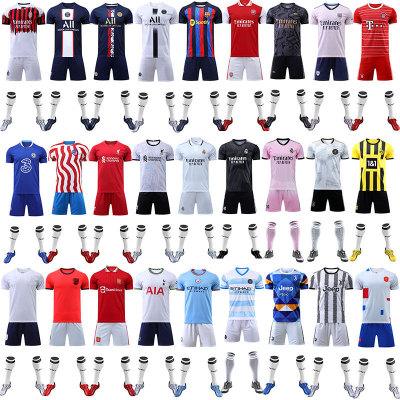 Club Adult and Children Football Clothes Suit School Children's Short Sleeve Training Competition Team Uniform Factory