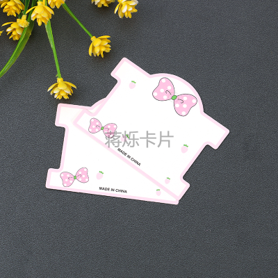 Korean Style Children's Rubber Band Hair Ring and Hairpins Card Strawberry Bow Card Paper Square Card DIY Hair Accessories Paper Card Accessories