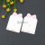 Factory Direct Supply New Bunny Printed Children's Four Card Positions Grip Cardboard DIY Hair Accessories Card Wholesale