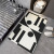 Internet Celebrity Cute Household Light Luxury and Simplicity Black and White Diatom Ooze Floor Mat Toilet Bathroom Entrance Mat Quick-Drying Absorbent