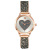 Cross-Border New Arrival Swan Love Bracelet Women's Watch Diamond Strap Simple Temperament Peach Heart Women's Watch