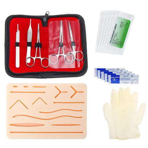 stitching instrument bag silicone suture module suit， teaching template