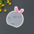 12.3*14.7 Bowknot Rabbit Ears Plastic Packaging Card Children Small Jaw Clip Hairpin Cardboard Tag Wholesale