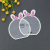 12.3*14.7 Bowknot Rabbit Ears Plastic Packaging Card Children Small Jaw Clip Hairpin Cardboard Tag Wholesale