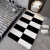 Internet Celebrity Cute Household Light Luxury and Simplicity Black and White Diatom Ooze Floor Mat Toilet Bathroom Entrance Mat Quick-Drying Absorbent