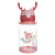 Cartoon Pp Plastic Antler Children's Water Cup Bounce Portable Cup with Straw Summer Student Baby Cup in Stock