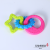 Pet Toy Rubber Bite-Resistant Toy Dog Toy Molar Teeth Cleaning Decompression Rubber Ring Three-Color Ring Toy