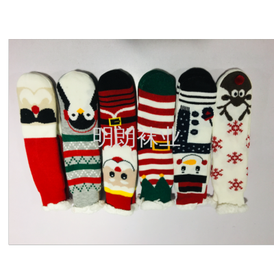 Christmas Style Women's Long Tube Room Socks