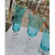 Fashion Trending Sky Blue + Phnom Penh 3 Beads Champagne Glass, Red Wine Glass, Thick Bottom Height Crystal Glasses