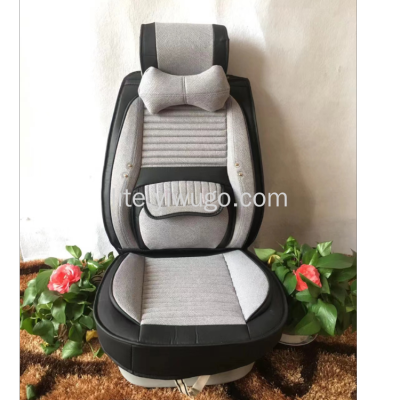 22 New Car Seat Cover Suitable for All Seasons Car Seat Cushion Linen Seat Cover Fully Surrounded Seat Cover Car Mats Sets
