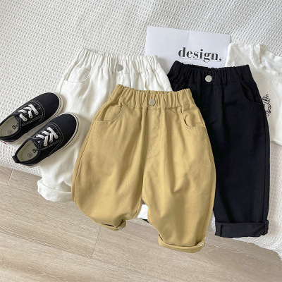 Children's Clothing Delivery 2022 Autumn New Children's Clothing Children's Casual Pants Baby Fashionable Pants Boys Spring and Autumn Trousers Tide