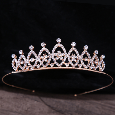 Children's Headband Crown Baby Birthday Rhinestone Crystal hair band Hair Accessories Girls Diamond Crown