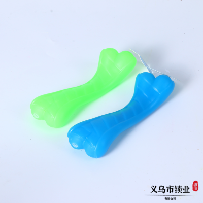 Dog Molar Bite Props Pet Supplies Factory Direct Sales Color Rubber Texture Bite-Resistant Bone Toys