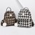 Rhombus Checked Backpack Trendy Women Bags Fashion bags  One Piece Dropshipping Factory Cross-Border Wholesale