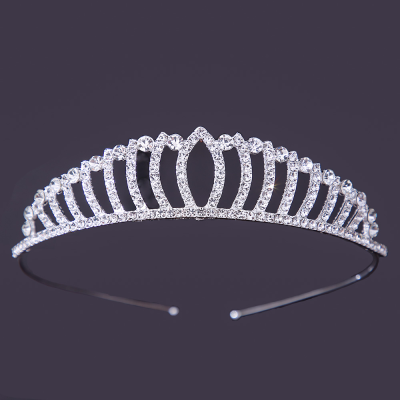 Children's Headband Crown Baby Birthday Rhinestone Crystal Headband Hair Accessories Girls Diamond Crown Factory Direct Sales Wholesale