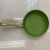 Squeeze Frying Pan Double Bottom Wood Grain Handle Avocado Green