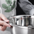 Xh1.0/1.0cm Stainless Steel Basin Non-Magnetic Reverse Edge Seasoning Jar Vegetable Washing Multi-Purpose Basin