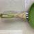 Squeeze Frying Pan Double Bottom Wood Grain Handle Avocado Green