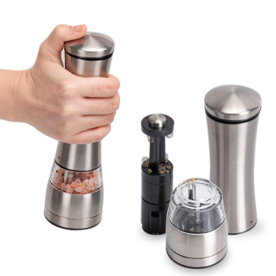 New Stainless Steel Electric Pepper Mill Grinder Household Kitchen Automatic Food Grinder