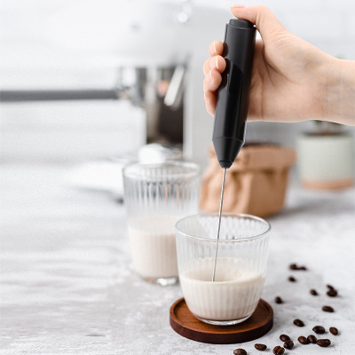 Cross-Border Coffee Blender Handheld Electric Milk Frother High-End Stainless Steel Foamer Multi-Functional Egg Beater