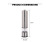 Stainless Steel Black Pepper Particles Automatic Mill Bottle Household Kitchen Pepper Seasoning Bottle Electric Pepper Mill