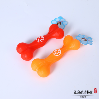 Pet Training Funny Props Bone Shape Dog Teeth Cleaning Bar Color Pet Molar Bite Small Toy