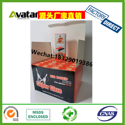 High Quality Super Cyanoacrylate Adhesive Bulk Pack Glue For Plastic Construction And Footwear