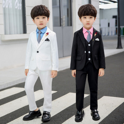 2022 Spring and Autumn Children's Clothing New Boy's Suit Performance Dress Four-Piece Set Children's Suits Suit Factory Delivery
