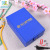 Small Mites Instrument Leather Box Professional Private Custom DIY Thermos Cup Gift Box Blue Small Quartz Stone Sample Box