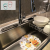 Jiamei PVC Soft round Sink Mat Painted Film Shell Pool Mat Kitchen Drain Non-Slip Bowl Chopsticks Support