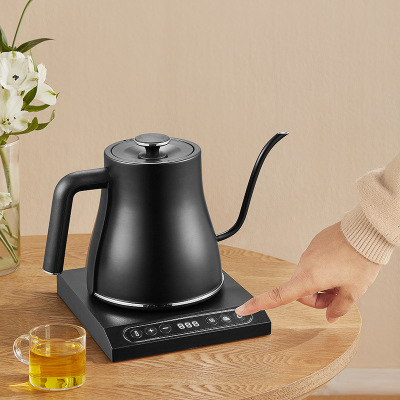 Household Intelligent Temperature Control Hand Wash Pot 304 Stainless Steel Kettle Teapot Tea Making Pot Slender Mouth Hand Pouring Coffee Pot Hand Wash Pot