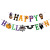 Amazon Cross-Border New Arrival Cartoon Pumpkin Bat Spider Web Death Letter Latte Art Halloween Decoration Hanging Flag