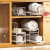 Single Layer Dish Organizer Place Bowls and Dishes Cupboard Dish Rack Small Freezer Internal Shelves Kitchen Water Tank Rack Kitchen Dish Rack