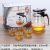 Glass Cup Set Household Drinking Cups Heat-Resistant with Handle Water Cup Living Room Hospitality Tea Brewing Cup Teacup Tea Set