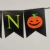 Copyright Halloween Decoration Pumpkin Ghost Paper Hanging Flag Happy Halloween Letter Latte Art Banner