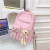 Early High School Student Backpack Backpack Women's Japanese Pastoral Style Plaid Bow Cute Bear Student Schoolbag Fashion