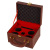 Customized Seal Leather Box Official Seal Inkpad Suitcase Company Financial Medal Storage Box